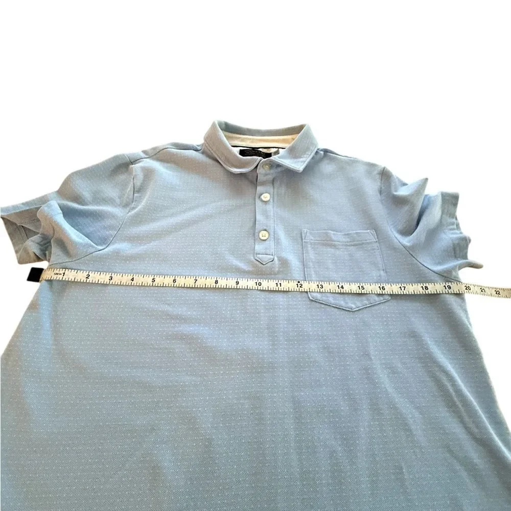 Banana Republic Men's Blue Short Sleeve Polo Shirt